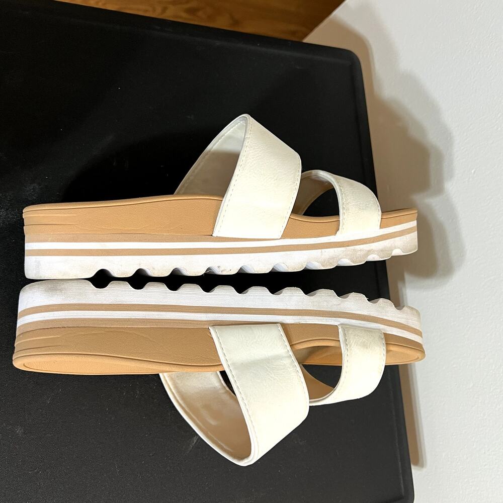 Reef White Vista Platform Sandals - Picture 4 of 7